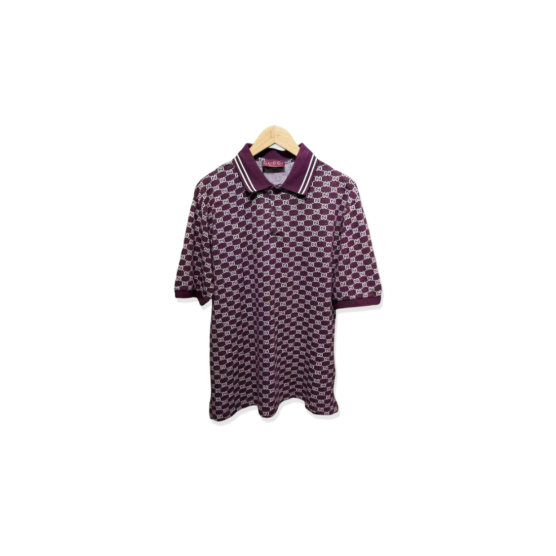 Gvc*1 gg cotton pique jacquard polo shirt 788024